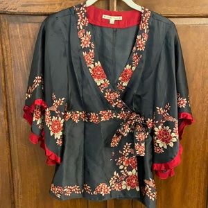 Nanette Lepore silk kimono top